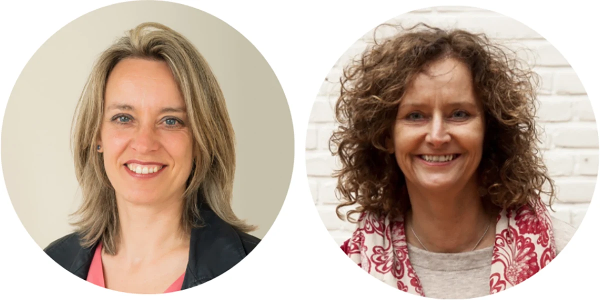 Eline Blom en Henriëtte Versteijnen